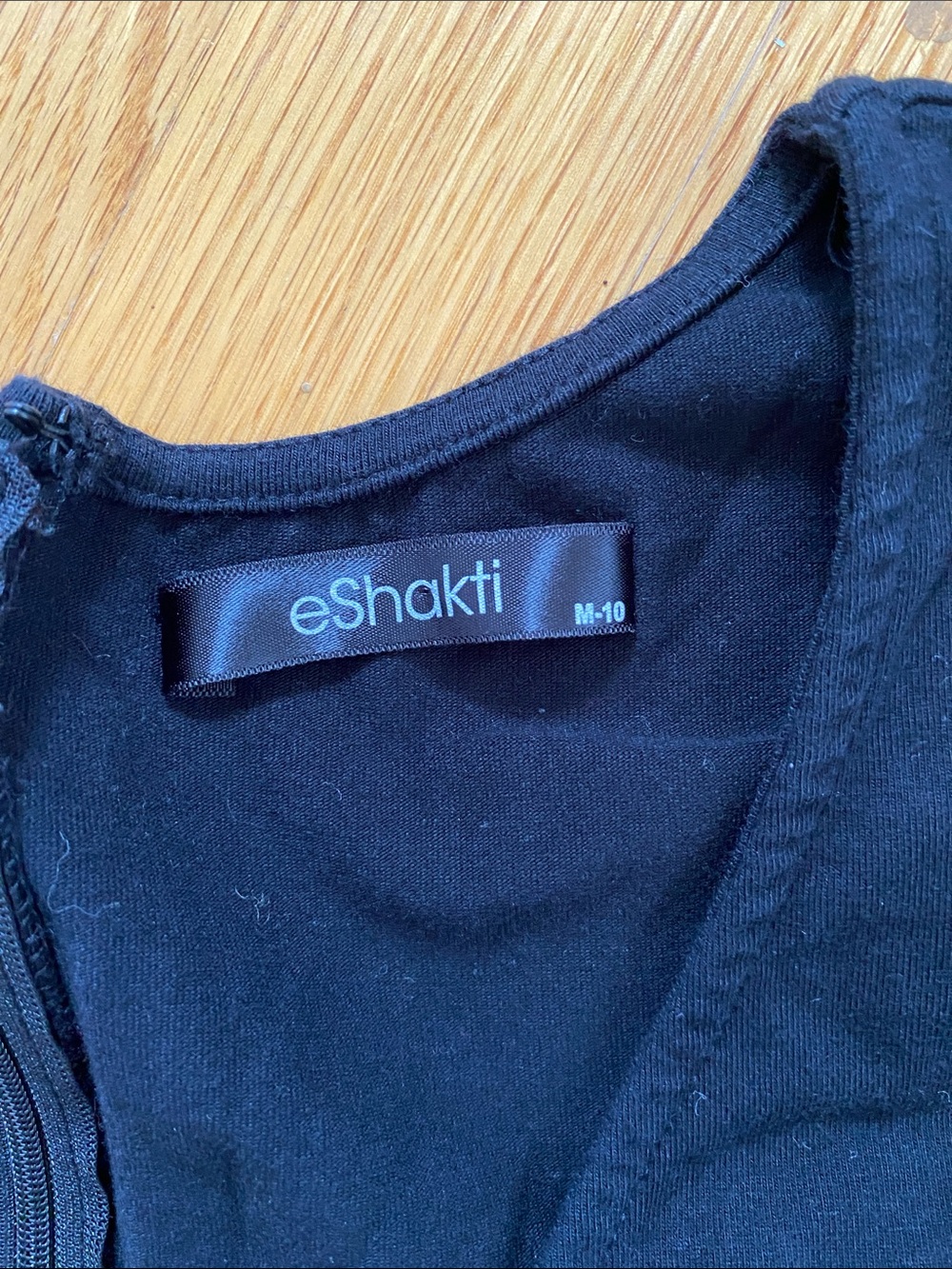 eshakti Black Bodice with Navy & White Striped Tie-Waist Jumpsuit - Picture 2 of 5
